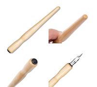 Aramox Requisito de Arte de Dibujo de Caligrafía Versátil con 3 Puntas y Lentes de Madera para Uso Simple (Como se muestra)