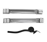 Aramox Rodillo Extensible para Electrodomésticos Plancha Base Rodillo Universal Ajustable 45 a 70 Cm Carga 300 KG 24 Ruedas con Frenos para Lavadora Secadora Frigorífico Lavavajillas Gabinete (SILVER)