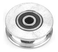 Aramox Rueda de Rodamiento de Rueda de Polea, Cable de Alambre Tratado Térmicamente de Alta Resistencia para bajo Desgaste y e Elevación (Diámetro 56mm)