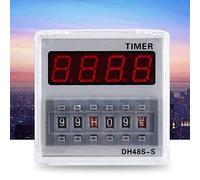 Aramox S 12V/24V/380V Temporizador de Retardo de Retraso Programable 0.1S-99 para Mechatronics (12VAC/DC)