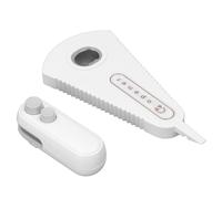 Aramox Sellador de Bolsas Recargable, Material ABS, Sellador de Alimentos Portátil 2 en 1 con Cortador, Ideal para Aperitivos y Viajes (WHITE)