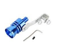 Aramox Silbato de Turbina para Tubo de Escape, Aleación de Aluminio, 1,2 Pulgadas, Accesorio Modificado para Coche y Motocicleta, Color Azul