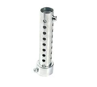Aramox Silenciador Universal para Motocicleta, Eliminador de Sonido de Ruido, Lata de Escape, Silenciador DB Killer, Silenciador, Inserto Plateado (35 mm)