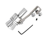 Aramox Simulador De Sonido Para Tubo De Escape Simulador de silbido turbo tipo bocina Sonido de silbido del simulador de v¨¢lvula reductora de presi¨®n del tubo de escape universal (XL)