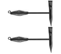 Aramox Soldadores Martillo Picador Herramienta de Eliminación de Escoria de Soldadura de Acero Inoxidable de Resorte de 250 Mm Paquete de 2 Extremos Dobles para Soldadura Salpicaduras Óxido