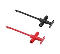 Aramox Sonda de Prueba Multímetro Sonda de Punción de Alto Rendimiento con Sensibilidad Estable para Mantenimiento de Automóviles PA, Acero Inoxidable Rojo y Negro