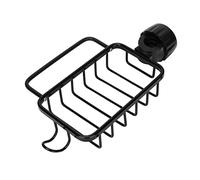 Aramox Soporte para Esponja para Grifo, Organizador para Grifo de Fregadero de Cocina, Soporte para Esponja para Organización del Fregadero de Cocina, 7,0x4,3x1,7 Pulgadas (BLACK)