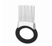 Aramox Soporte para Rebanador de Cebolla Cortador de Patatas Cortador de Verduras Tenedor de Acero Inoxidable Picador de Cebolla Removedor de Olores Tenedor de Herramienta para Cortar de Gadget de