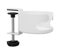 Aramox Soporte para Taza para Borde de Escritorio, 3.5x1.8in de Fijación | Construcción ABS de acero al carbono, acabado de colodión, se adapta a tazas, latas, botellas, organizador de escritorio de