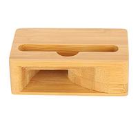 Aramox Soporte para Teléfono de Madera de bambú, Altavoz Amplificador de Sonido con Canal Trapezoidal de Procesamiento CNC, para Teléfonos Inteligentes de hasta 8,4 Cm de Ancho