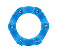 Aramox Soporte Universal para Bolos PLA PETG Portavasos de Bolos de Acero Diseño Giratorio 360 Base Antideslizante Rodamientos de Bolas de Acero para Limpiar y Pulir (Blue)