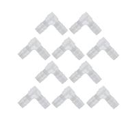 Aramox Surtido de Conectores de Manguera, 10 Piezas de Accesorios de Púas de Codo de 90 Grados, Uniones de Manguera de Plástico PE para Líneas de Aire, Agua, Aceite, Conectores Duraderos en Forma