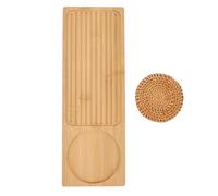 Aramox Tablero de Mesa de Campamento Tablero Bambusoideae de Mesa de Campamento Placa Portátil Portable de Al Aire para de IGT Home Office Senderismo Viajes con Bolsa de Almacenamiento