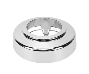 Aramox Tapa del Cubo del Centro de la Rueda, C3140F4WD Cubierta del Cubo de la Rueda Delantera Cromada 8 Lengüetas 8 Orificios Redondos a Presión 560 3140 para E 150 2