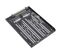 Aramox Tarjeta Adaptadora M.2 NVME a U.2, Adaptador SSD M Key SFF 8639 U., Disipación de Calor de Marco Abierto PCIe 4.0 X4 6 Gbps, Se Adapta a Bahía de,5 Pulgadas para PC de Escritorio