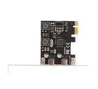 Aramox Tarjeta de Expansión PCIe a Tipo C, 2 Puertos, Transferencia de Datos Súper Rápida de 5Gbps con Administración de Energía para PC de Escritorio XP 7 8 10