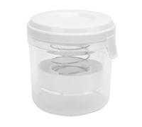 Aramox Tarro de Encurtidos, Tarro de Fermentación de PP de Grado Alimenticio, Vasija de Fermentación Transparente de Gran Capacidad de 14 X 12 Cm con Placa de Presión Elástica para Kimchi Chucrut