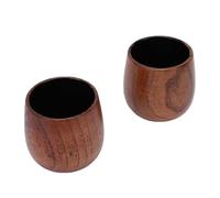 Aramox Taza de Vino de Madera, Taza de Whisky de Madera Compuesta, 340 Ml, Diseño Concentrado de, para Beber Vintage para Whisky, té, café, Jugo, Leche en Casa, Bar, Oficina