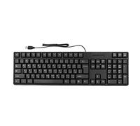 Aramox Teclado árabe 104 Teclas Interfaz USB Diseño con Cable de la Oficina Black ABS Teclado para Computadoras para Computadoras