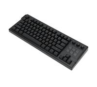 Aramox Teclado Mecánico con Cable USB, Teclado para Juegos RGB 75% de 78 Teclas con 6 Teclas Programables LCD e Interruptor Rojo para Juegos de PC (Black)