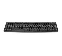 Aramox Teclados de Computadora, Teclado Mecánico Ergonómico con Retroalimentación Táctil para PC y Computadora Portátil, Diseño con Cable USB Bilingüe árabe Inglés para Mayor Comodidad y Durabilidad