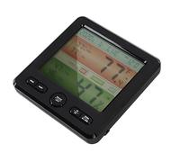 Aramox Termómetro Interior Preciso Higrómetro Digital con Monitor de Humedad de Temperatura del Cable USB para el Termómetro de Invernadero de la Oficina Domiciliaria (BLACK)