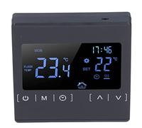 Aramox Termostato de Pantalla Táctil, Termostato Inteligente ABS para Calefacción por Suelo Eléctrico, AC85V a 240V 16A, Control de Temperatura Dual, Programable Semanal para Usuarios de Calefacción