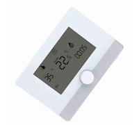 Aramox Termostato Digital Programable Controlador de Temperatura LCD 41 a 95 °F Luz de Fondo Azul Control de Botón de Programación Semanal para Caldera Suspendida en la Pared Calefacción Eléctrica