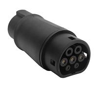 Aramox Tipo 1 a Tipo 2 Adaptador de Carga para Vehículos Eléctricos Conector EV 16-32A 220-250V para Vehículos Estándar de EE. UU. a la UE