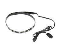 Aramox Tira de Luz LED para PC, Sincronización Magnética ARGB Aura de 5 V, 160000 Colores, Iluminación Personalizable de 15,7 Pulgadas para Configuración de Juegos