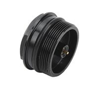 Aramox Tuerca de Válvula de Horquilla Delantera de Bicicleta de Aleación de Aluminio, Accesorio Duradero de Tubo Interior de 34 Mm con Núcleo de Válvula Reemplazable y Anillo de Sello para un Fácil