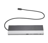 Aramox USB 3.0 Tipo C Estación de Acoplamiento, 5 Gbps 12 en 1 Adaptador Multipuerto VGA Puerto de Pantalla RJ45 HD Aluminio Alejo Multimedia Puerto de Interfaz