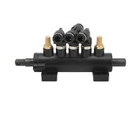 Aramox Válvula de Aire con Control de Pie, Válvula de Pedal de 5 Vías de Aleación de Aluminio, Se Adapta a Tubería de 8 Mm de Diámetro Exterior, Montaje de 70 Mm X 40, Suministro de Máquina