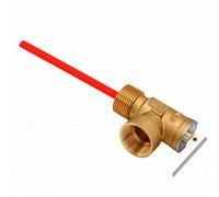 Aramox Válvula de Alivio de Presión y Temperatura DN20, Válvula de Latón de 150PSI de 3/4 Pulgadas para Tanque Calentador de Agua con Tolerancia de Temperatura