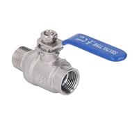 Aramox Válvula de Bola NPT de 1 2 Pulgadas Válvula de Cierre de Acero Inoxidable 304 1000WOG DN15 Bola Flotante Roscada Manual para Agua Aire Aceite en Plomería de Jardín y Uso Industrial
