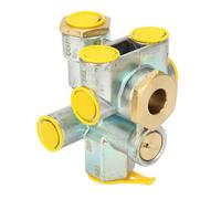 Aramox Válvula de Control de Freno de Resorte para Remolque, Construcción Metálica, Eficiencia de Frenado Mejorada, Prioridad de Parada de Emergencia para Puertos de 3/8 pulg.