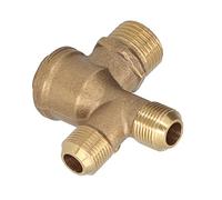 Aramox Válvula de Latón de 4 Vías, Componente de Repuesto para Bomba de Pistón de Tubería, Instalación Rápida, Control de Reflujo, Reparación para Mantenimiento (10 * 16 * 16 * 20,5mm)