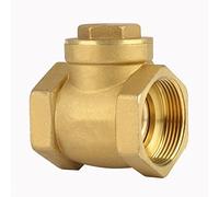 Aramox Válvula de Verificación Swing DN32 Hilo Femenino, Evita el Flujo de Retorno de Agua, Material de Latón, para Sistemas de Agua con una Presión Nominal de 232 PSI, Uso Fácil de Instalar,