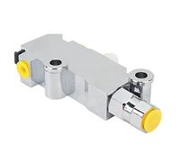 Aramox Válvula Proporcional de Frenos ABS y Válvula Combinada Proporcional de Metal con Puerto Trasero 9 16 18 y Puertos Delanteros Dobles 3 8 24 para Camionetas de Tamaño Completo 1978 1987