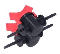 Aramox Válvula Reguladora de 2 Piezas, Válvula de Parada de Control de Líquido de Plástico ABS con Perilla Grande para un Fácil Ajuste, para la Construcción de Calentadores (Regulador de flujo de