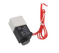 Aramox Válvula Solenoide 2V025 06 Válvula Solenoide Eléctrica de Aleación de Aluminio DC12V G1 8 Pulgadas Normalmente Abierta Sellado Estable de 2 Vías Respuesta Rápida para Equipos de