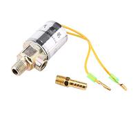 Aramox Válvula Solenoide de Bocina de Aire de 12 V, Válvula Solenoide Eléctrica de Metal para Bocinas de Aire con Conexión de BARBA de 1/4 de Pulgada, para Camión de Tren de Coche