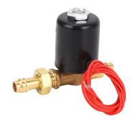 Aramox Válvula Solenoide de Soldar GAS CO2 NPT DC12V Electrice de Latón Normalmente Cerrado para Gasolina de Aire GAS