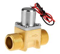 Aramox Válvula Solenoide Eléctrica, Construcción de Latón Compacto, Ideal para el Limpiador de Inducción y el Riego de Jardín, Eficiente en Energía y Duradero para el de Ahorro de Agua