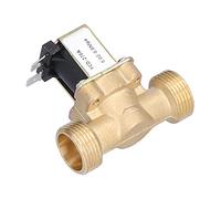 Aramox Válvula Solenoide Eléctrica Válvula de Agua Eléctrica de Latón G3 4 Rosca Macho 0.02 a 0.8MPa Normalmente Cerrada para Control de Agua Ajuste de Plomería de Riego (Entrada de DC12V bajo
