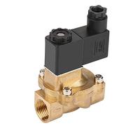 Aramox Válvula Solenoide Normalmente Cerrada de Dos Puertos y Dos Posiciones G1/2, Interruptor Rápido Operado por Piloto, con Cuerpo de Aleación de Aluminio, para Aire Agua Aceite (DC24V)