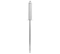 Aramox Varilla de Afilado de Acero Inoxidable Antideslizante, Diseño de Ergonómico, Herramienta de Afinador de Cuchillo de Cocina Liviana, Punta de Varilla Lisa (Estilo 5)