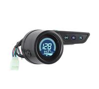 Aramox Velocímetro Digital Universal para Motocicleta, Tacómetro, Odómetro, Instrumento LCD con Retroiluminación Ajustable para Modelos CG125 CG150