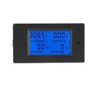 Aramox Voltímetro Digital de CC de 6,5 a 100 V, Medidor de Potencia LCD Grande con Derivación, Monitorea Voltaje y Corriente para Uso de Energía en el Hogar (derivación 100A)