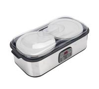 Aramox Yogurtera Automática, Máquina de Yogur de Acero Inoxidable de Gran Capacidad de 2L con Temporizador Ajustable de 48 Horas (Enchufe europeo 220V)